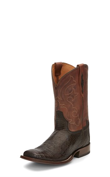 TONY LAMA MEN'S CAFE BURNISHED CAIMAN BELLY COWBOY BOOT – Corral ...