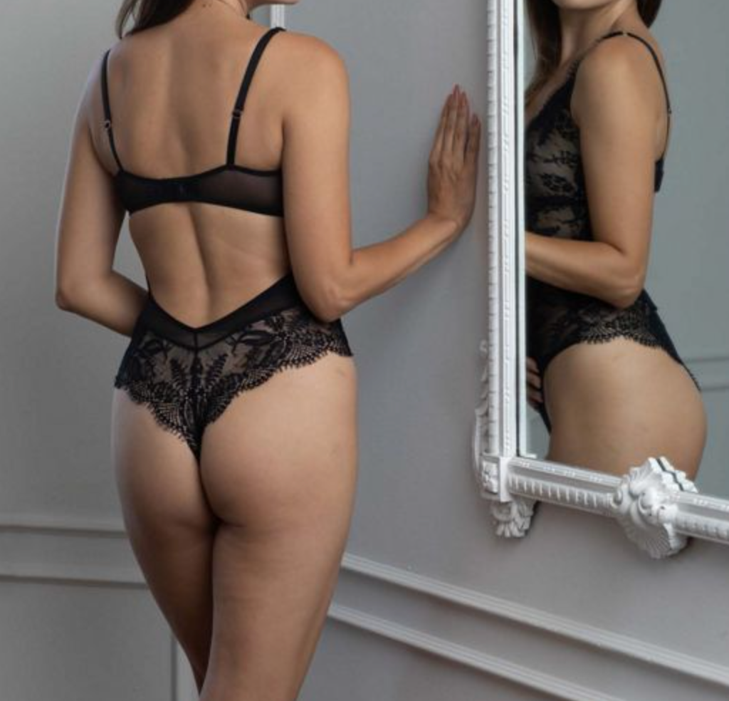 Samantha Chang Illusion Thong Back Bodysuit #SC4460123