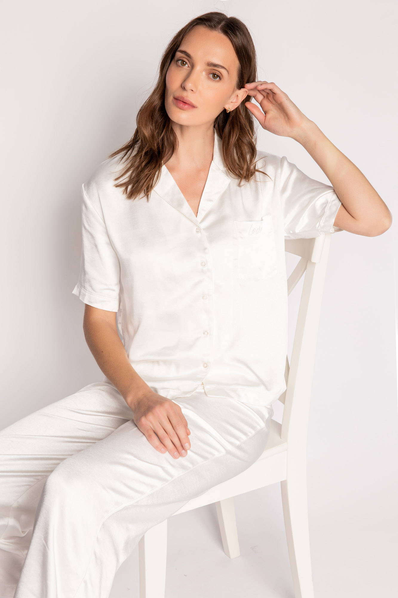 PJ Salvage Luxe Aloe Bridal Short Sleeve Top #RHLAT