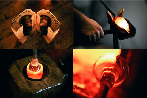 Images of a Zalto glass being made