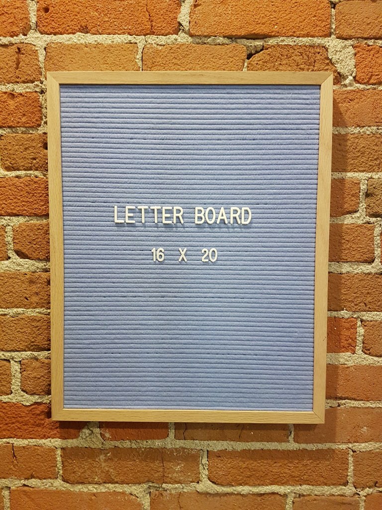 16 X 20 Blue Letter Board Rings Things