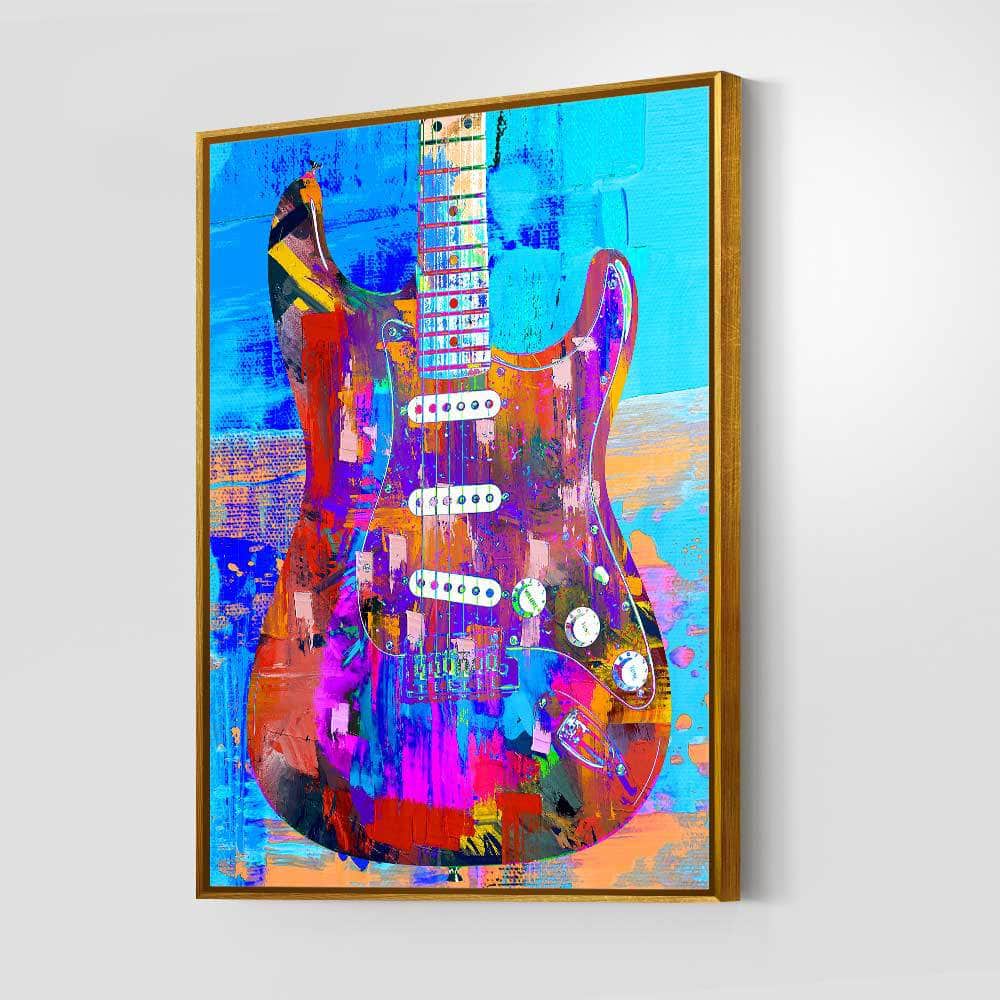 Painted Strat Wall Art