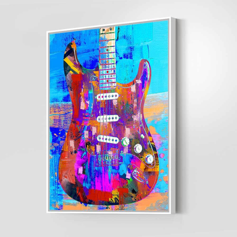 Painted Strat Wall Art