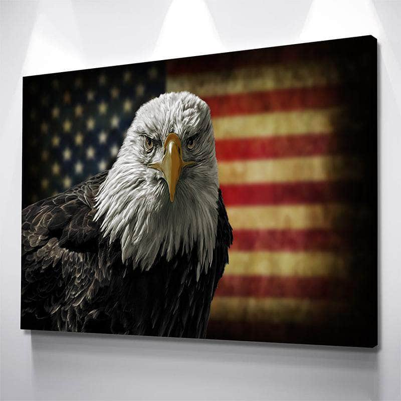 Rustic American Flag Canvas Set - Canvas Freaks