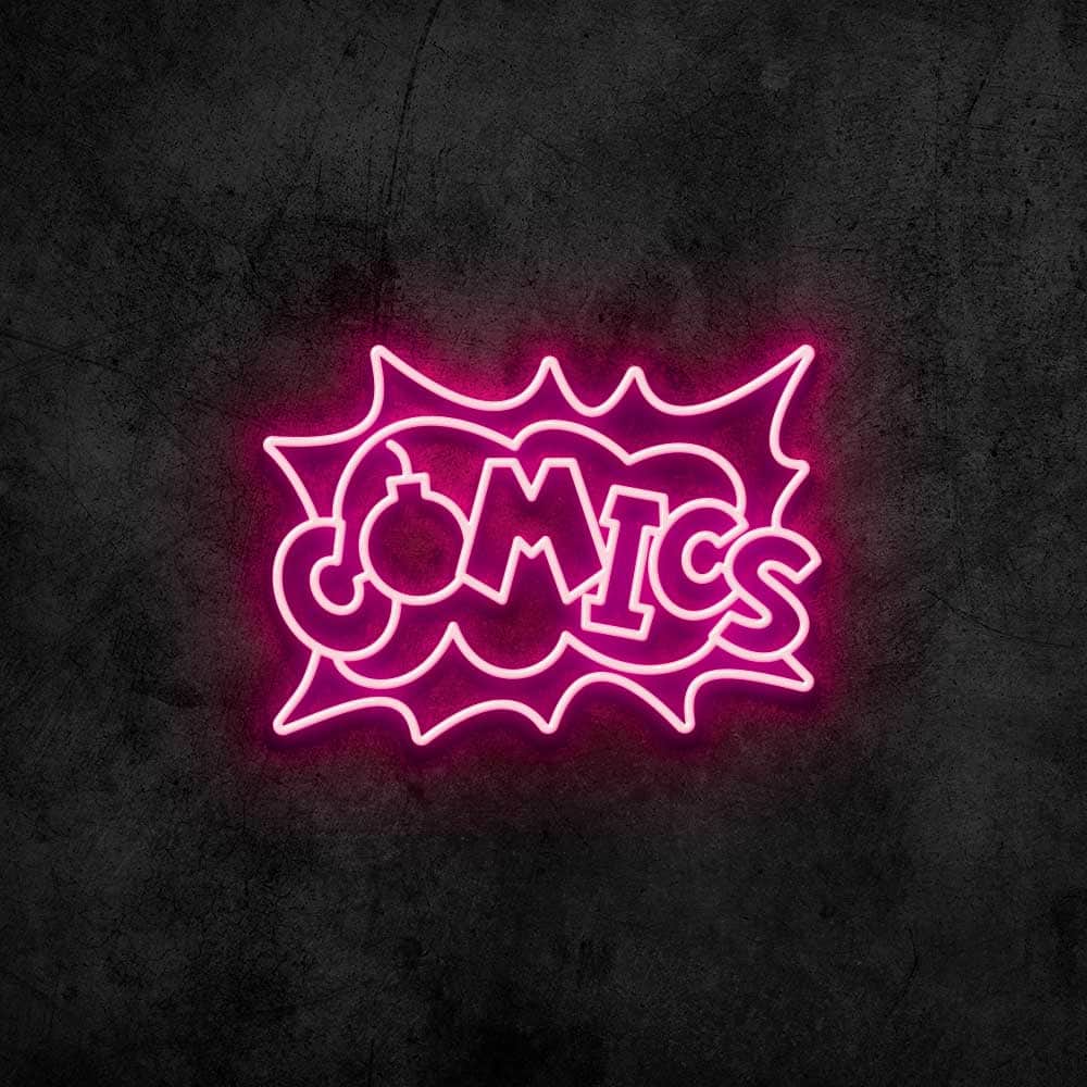 Comics Neon Sign
