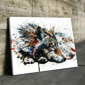 Wolf Splash Wall Art