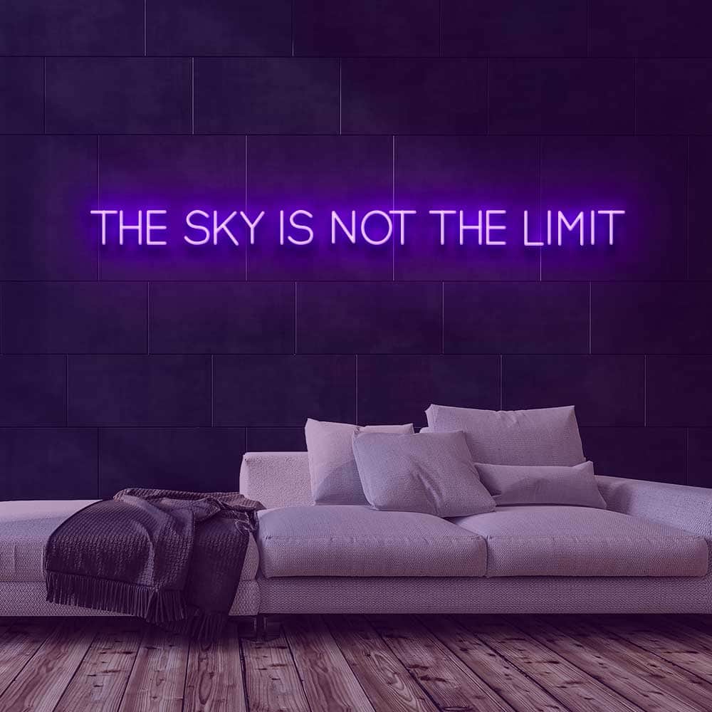 The Sky is Not the Limit Neon Sign