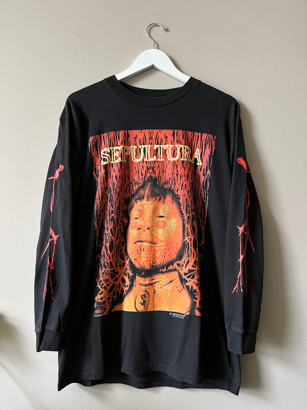 でおすすめアイテム。 sepultura shirt Sepultura 96'ツアー