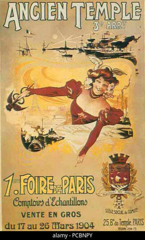 foire de paris 1904 affiche carreau du temple