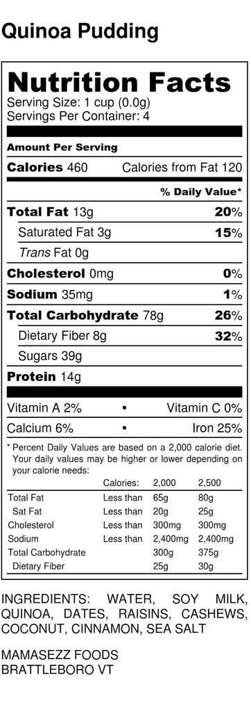 Quinoa Breakfast Bowl Nutritional Information