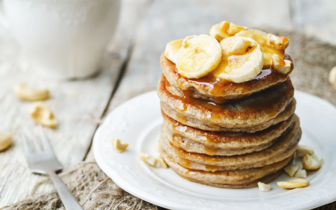 chewy oatmeal pancakes vegan meal recipe