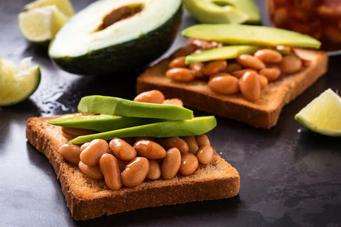 plant based breakfast ideas baked bean toast