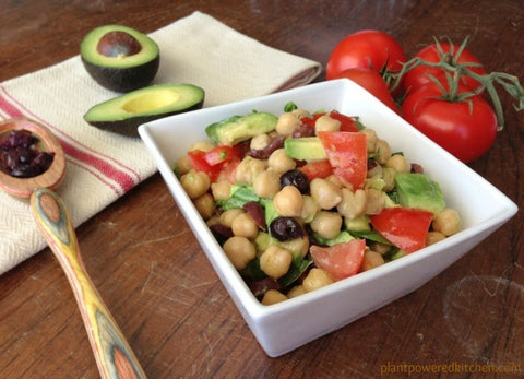 chickpea black bean salad