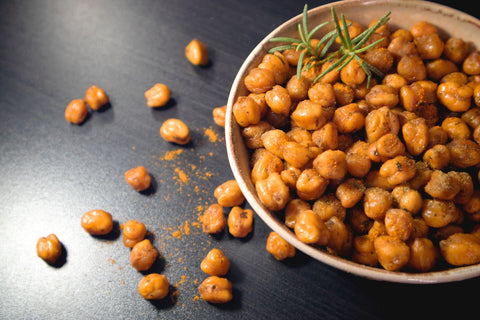 Healthy plant-based snacks for students crunchy chickpeas