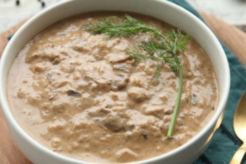 hungarian mushroom soup plant-based comfort food