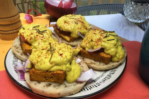 plant based breakfast benedict