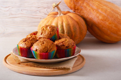 pumpkin muffins fall plant-based baking