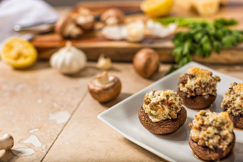 vegan stuffed mushrooms