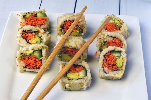 Plant-based global recipes sushi