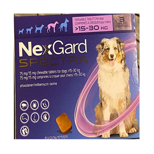 NexGard Spectra Large Dogs 33-66 lbs (15-30 kg) with Free Shipping – UNITEDPETWORLD