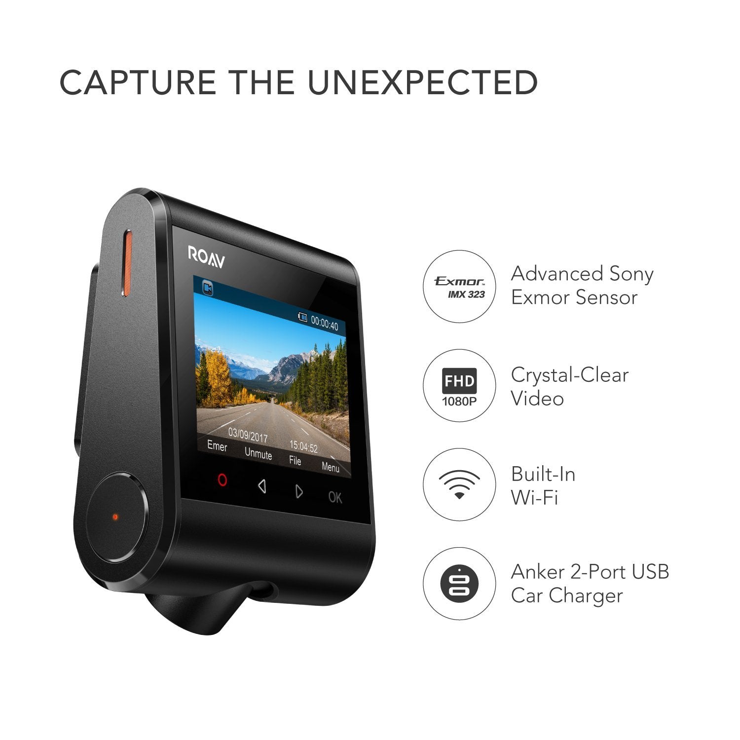 roav dash cam mount