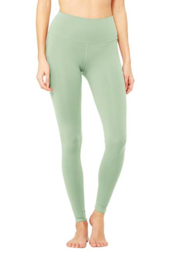 high waisted green leggings