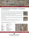Coopersmark Whiskey Barrel Flooring Spec Sheet