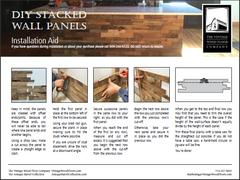 Download the Stacked Wall Panel Installation Guide Here
