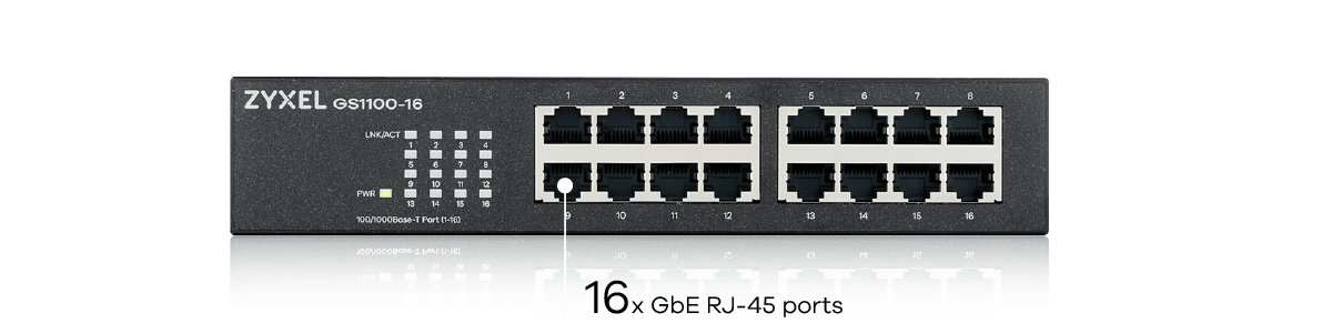 Configuration GS1100 16 ports