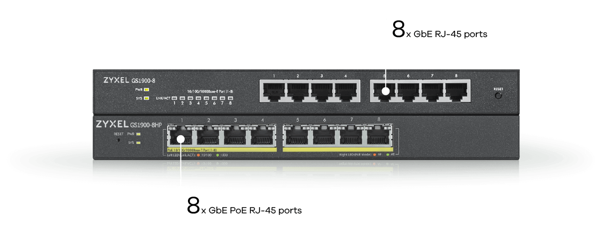 Configuration GS1900-8