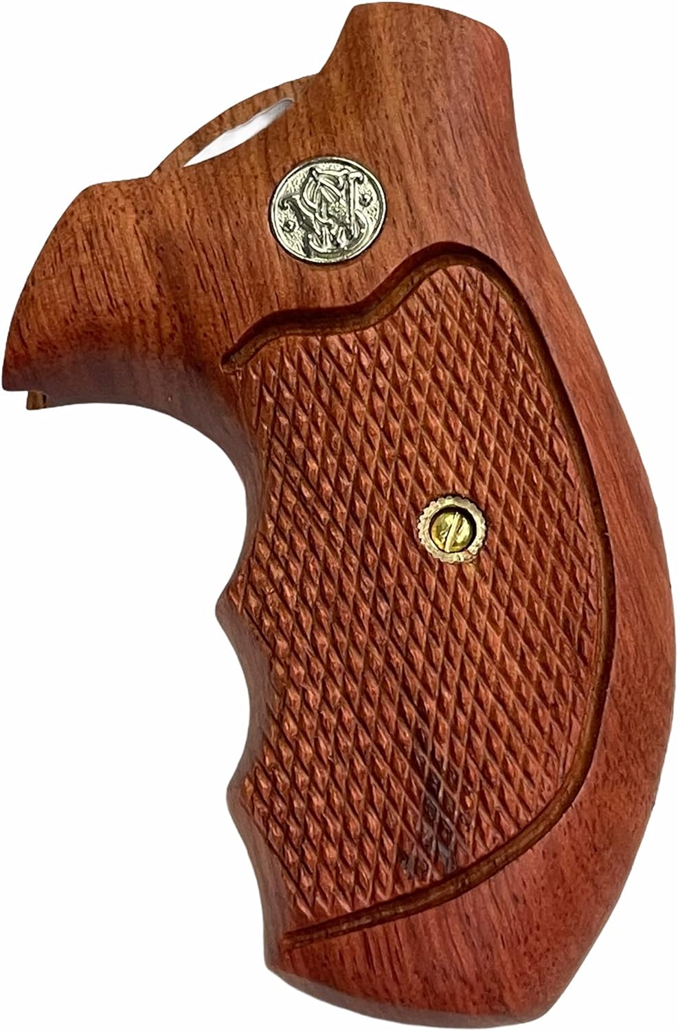 handicraftgrips New Smith & Wesson S&w J Frame Round Butt Bodyguard Grips Checkered Hardwood Handmade #JRW01
