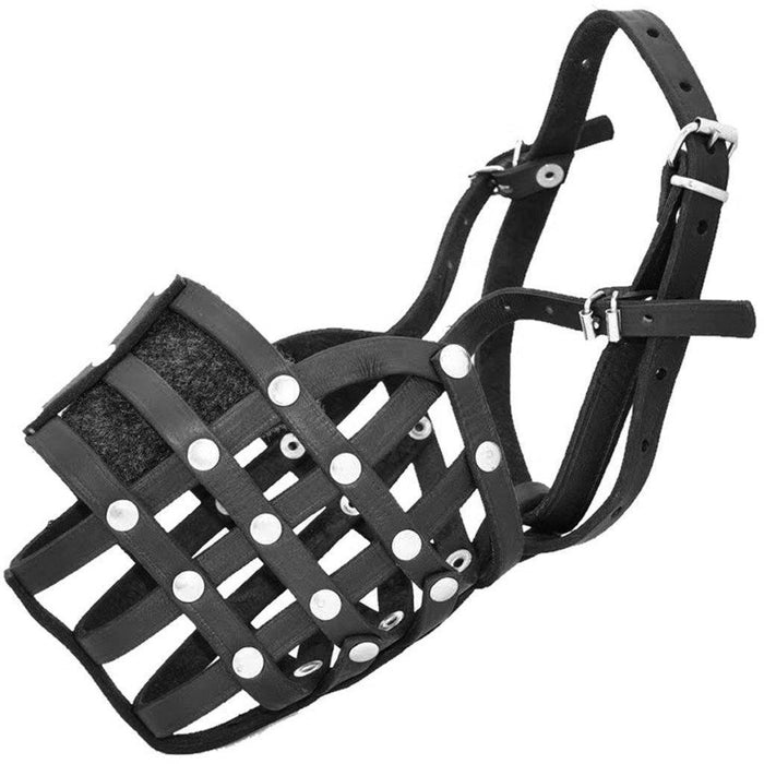 leather basket muzzle