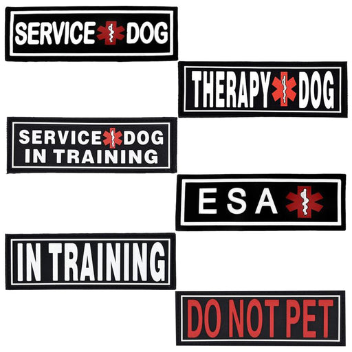 Dogline Do Not Pet Vest Patches – Removable Do Not Pet Patch 2-Pack with  Reflective Printed Letters for Support Dog Vest Harness Collar or Leash  Size