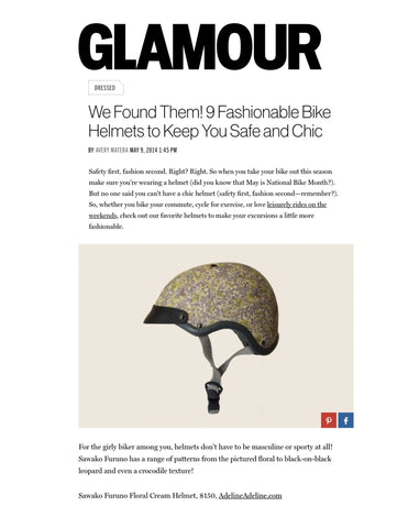 glamour magazine press coverage floral helmet cream