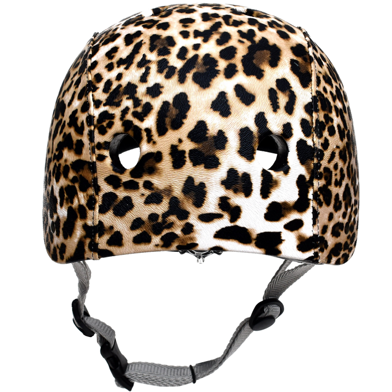 leopard print bike helmet