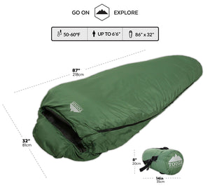 xl mummy sleeping bag