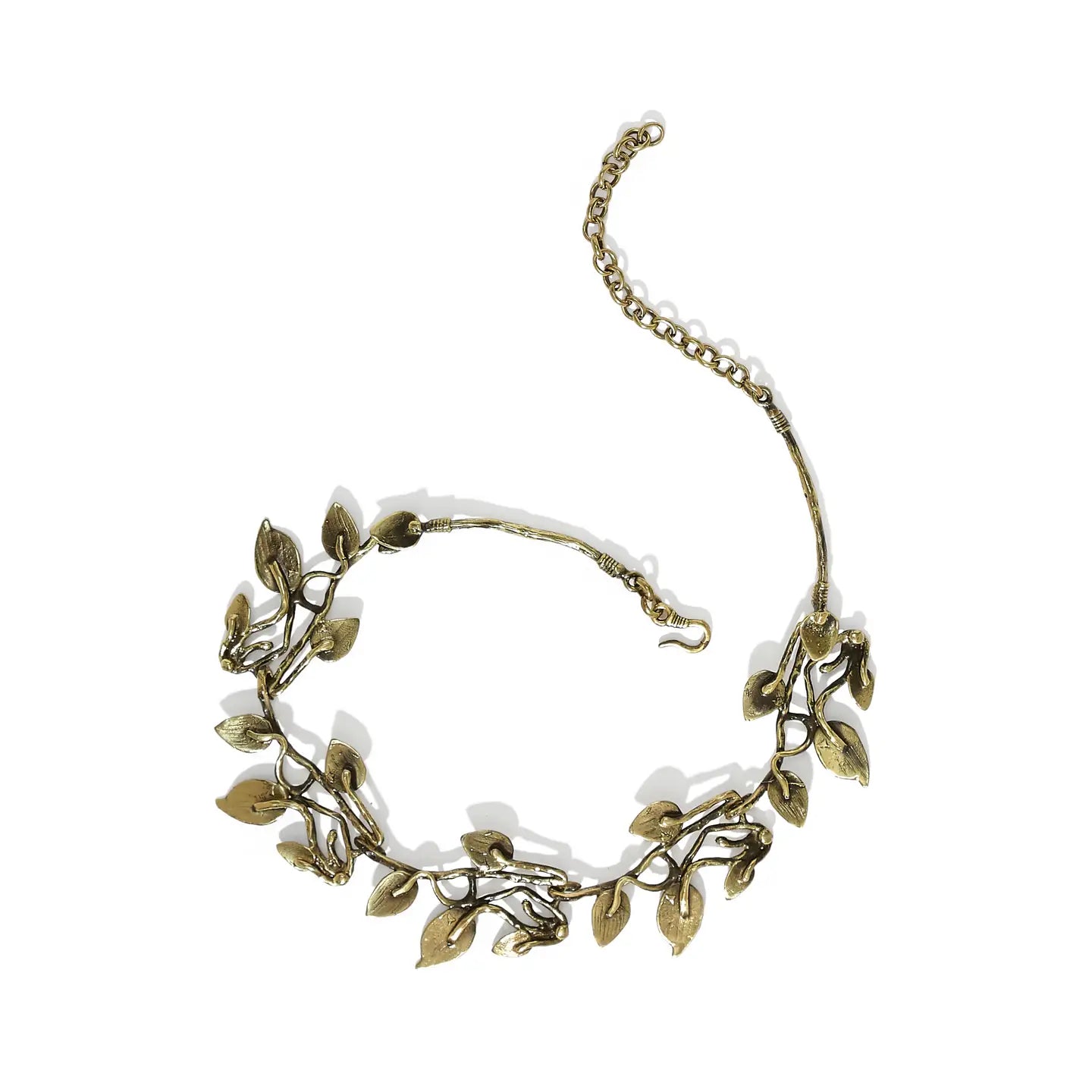 Olive Branch  Pewter Necklace