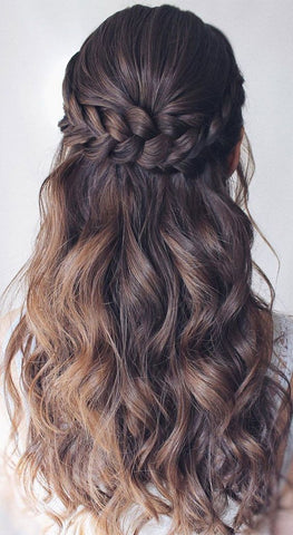 woman with hairstyle braided