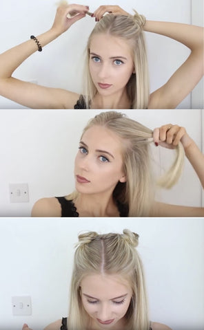 Trendy Space Buns Hairstyle | FoxyBae