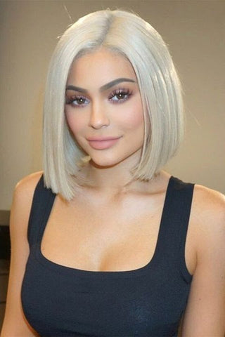 kylie jenner short blonde bob