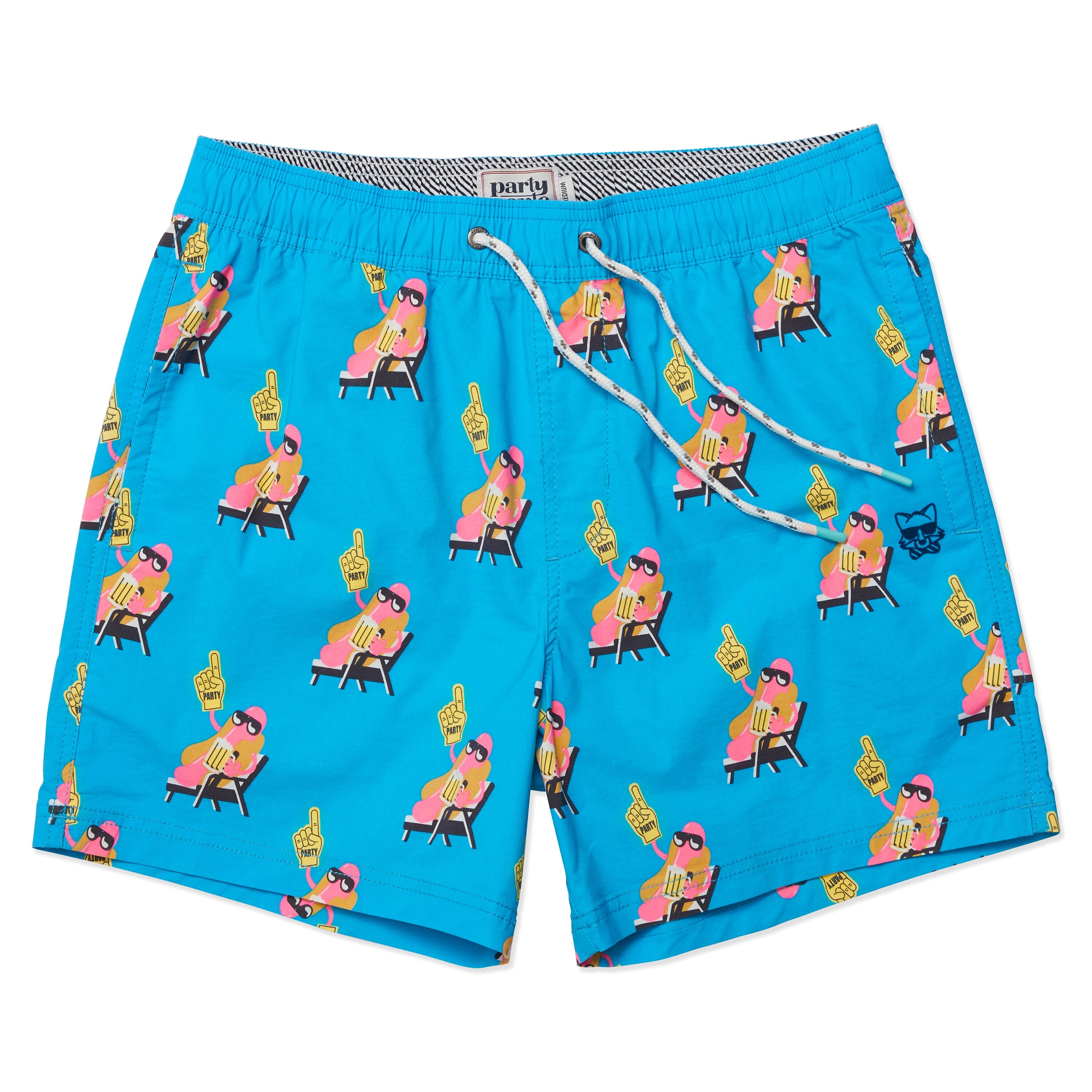 Tropical Block Party Men's Swim Shorts – samesameapparel