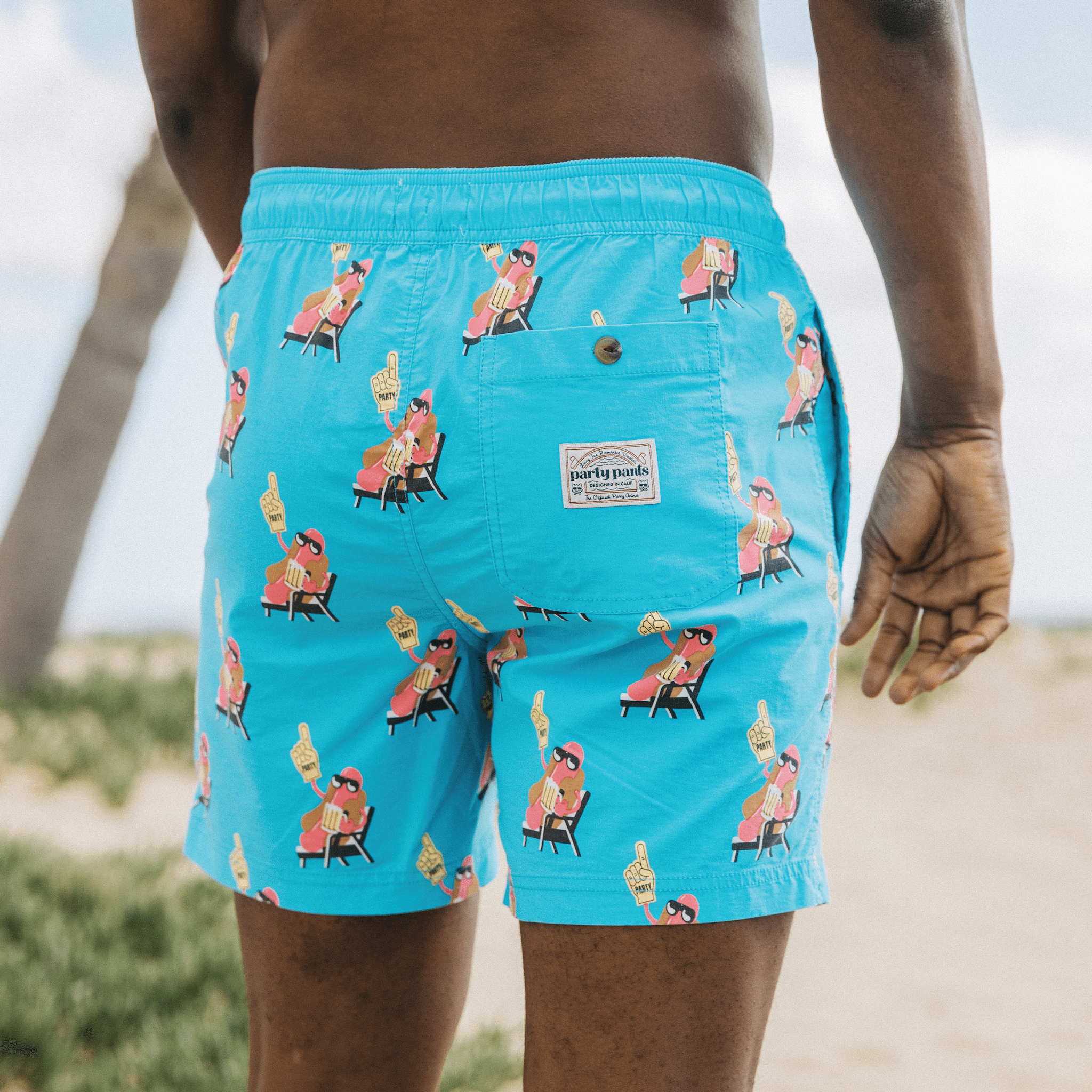 NEW Pull-In Underwear Beer Print Board Shorts Swim Shorts Men XS 30 SOLD  OUT