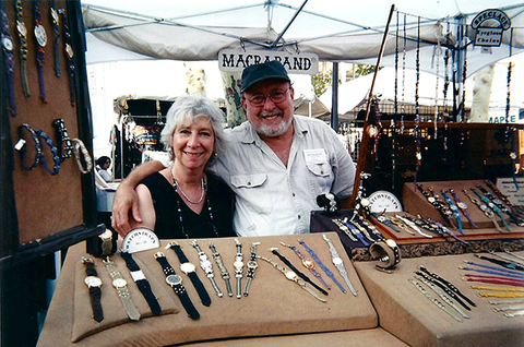 Alice & Chuck Hollander at a craft fair