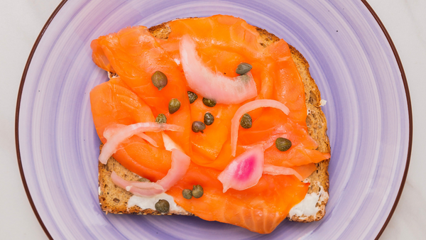 Salmon and other foods are rich in tryptophan, a precursor to serotonin