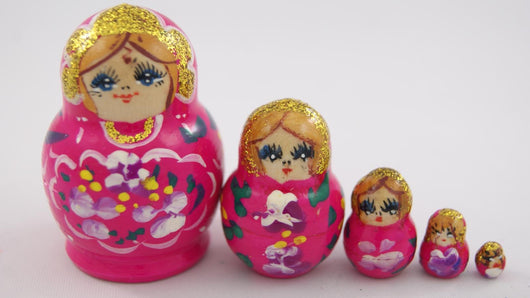 pink nesting dolls