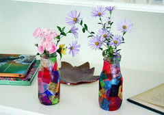 Mothers Day Tissue Paper Vase Kids Can Make