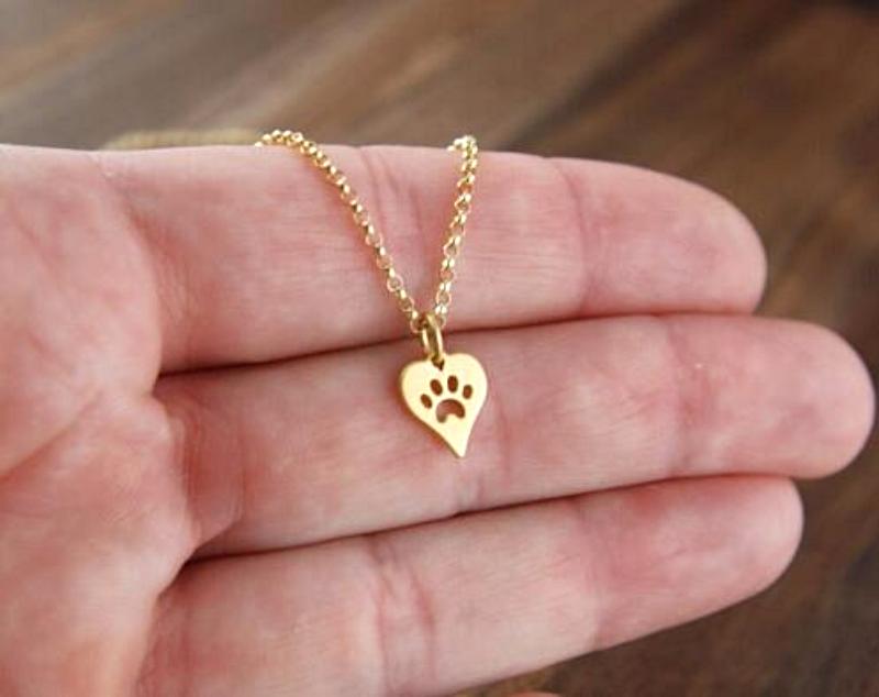 Pendentif Coeur Patte De De Chat Les Minous Lesminous