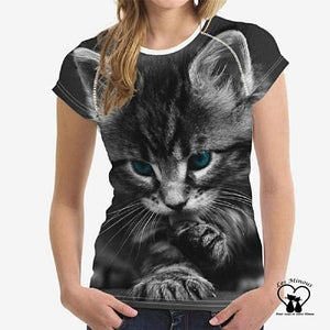 Tee Shirt Chaton Gris Les Minous Lesminous