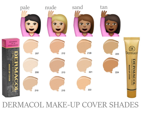 Dermacol Makeup Cover Color Chart