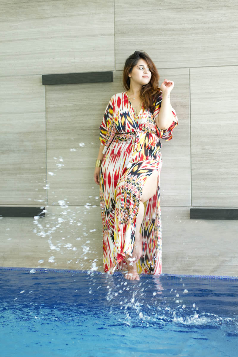 #AanyaGirl in our summer bohemian printed maxi dress. Aanya Hong Kong